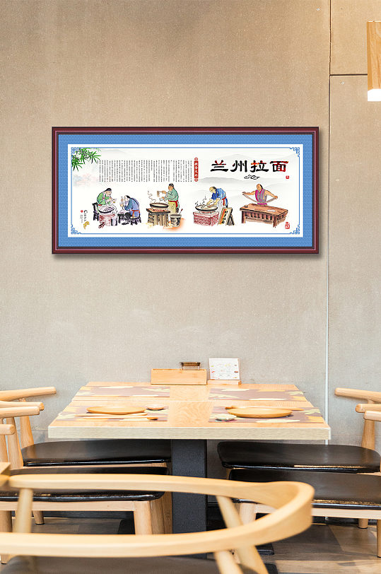 兰州拉面宣传展板
