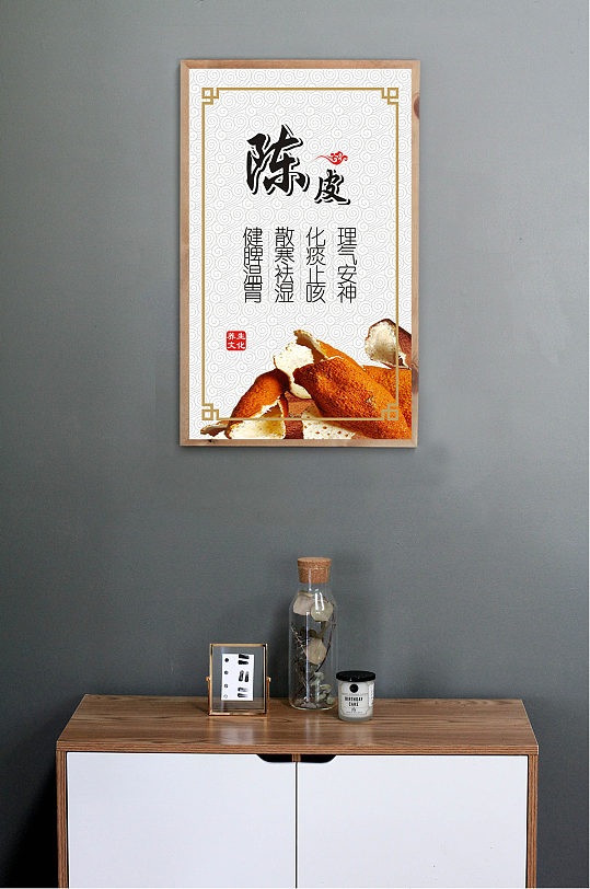 养生文化展板陈皮