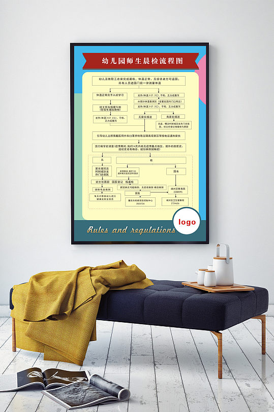 幼儿园师生晨检流程图