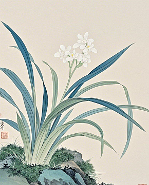 国画兰花一枝不要兰花花朵只需要兰花素材下载-众图网