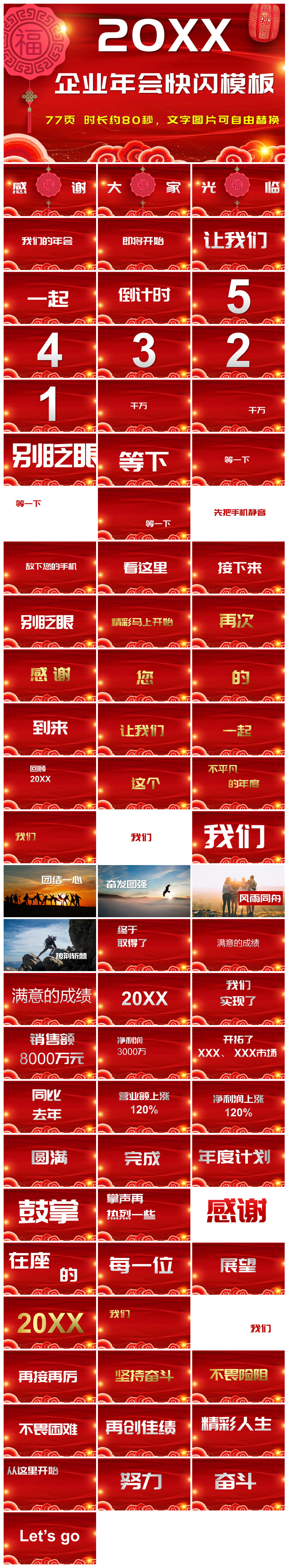 企业公司年会员工颁奖典礼新年晚会年终总结素材