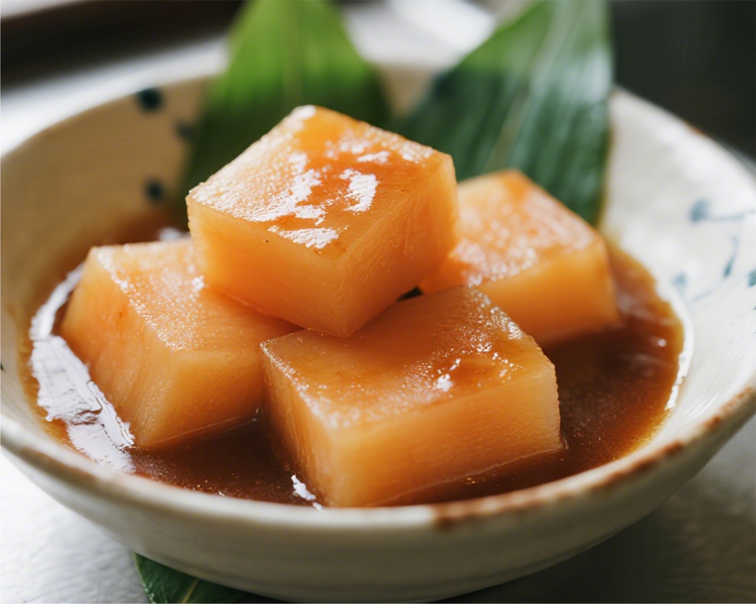 酱汁萝卜块美味小食素材