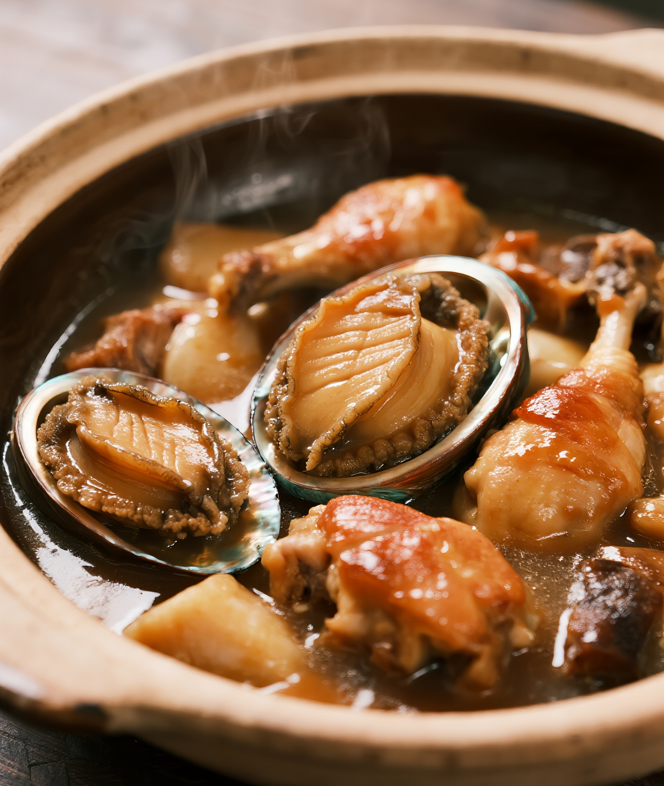 高清鲍鱼鸡煲图片素材