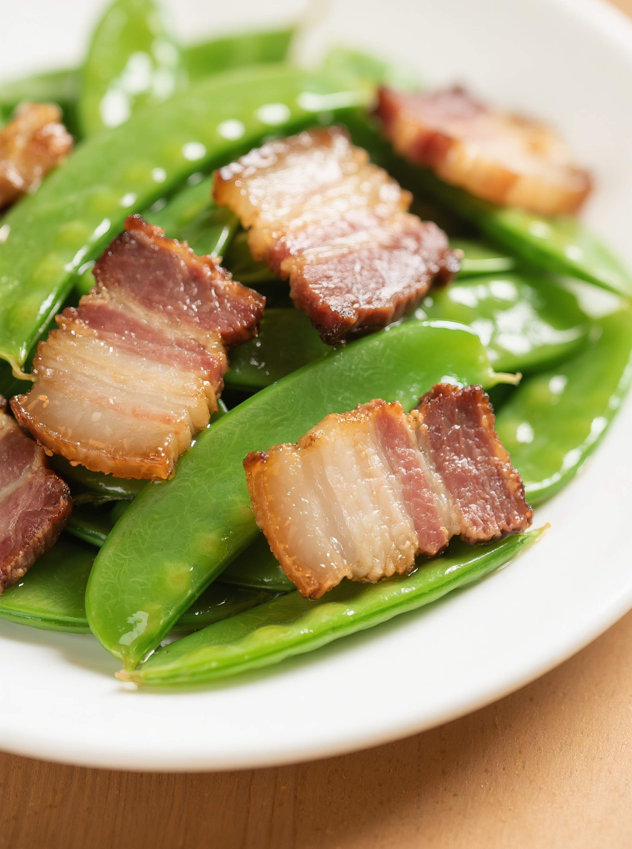 荷兰豆炒腊肉图片素材素材