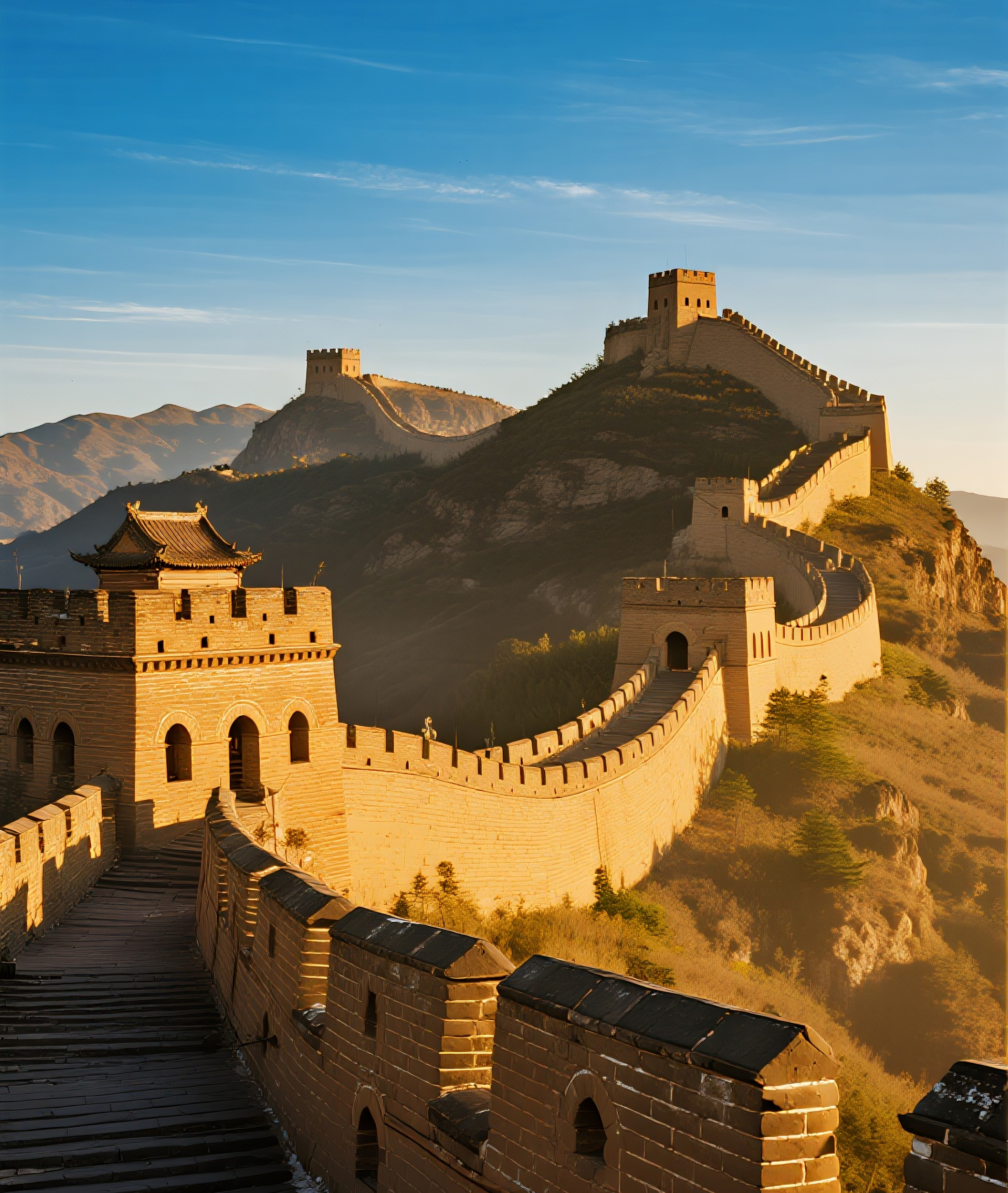 科技感万里长城图片素材