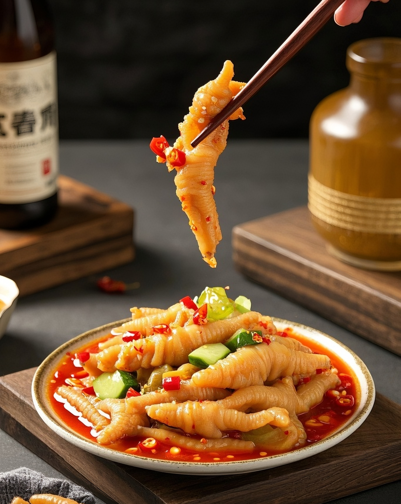 无骨鸡爪美食图片素材素材