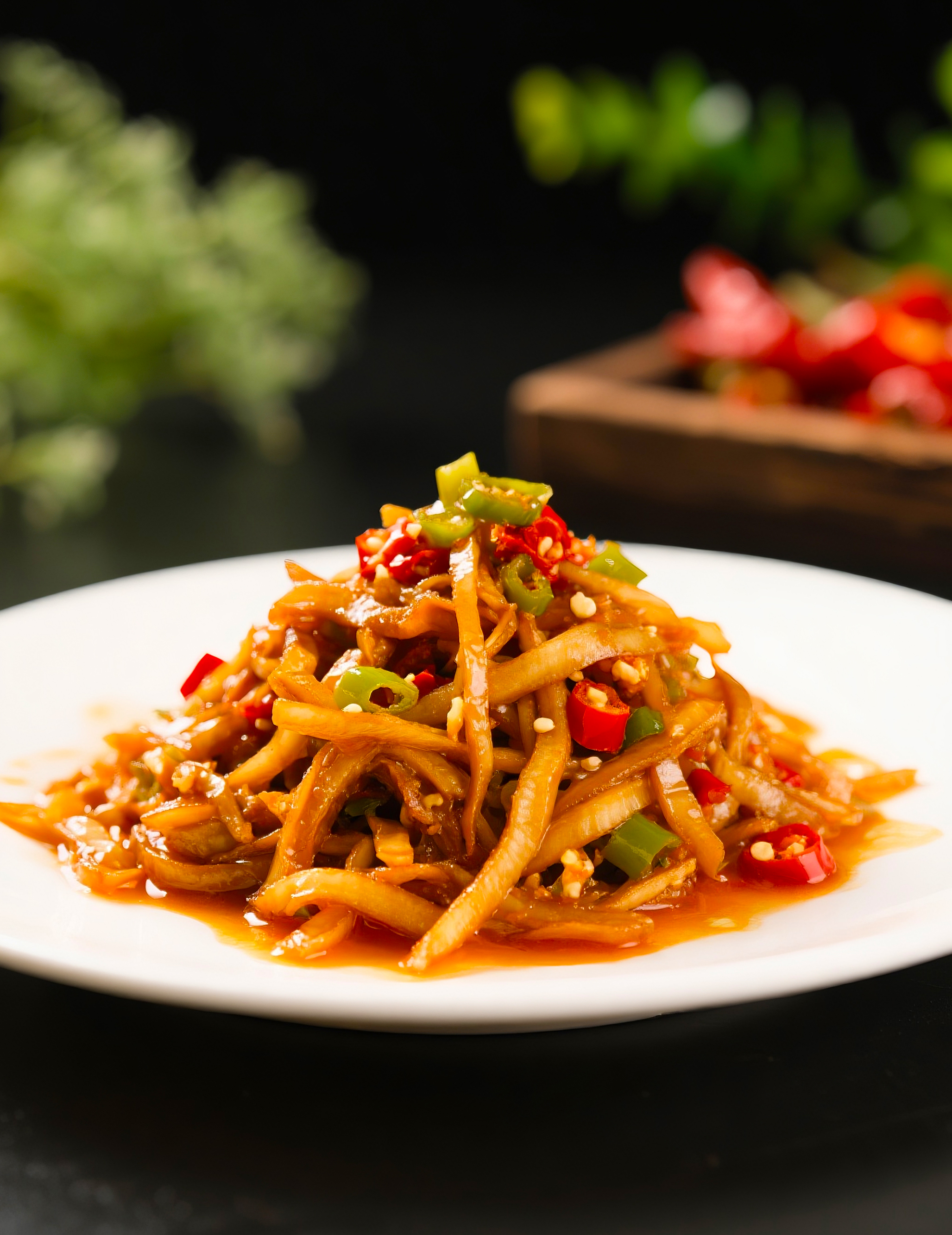 鱼香肉丝高清摄影图片素材