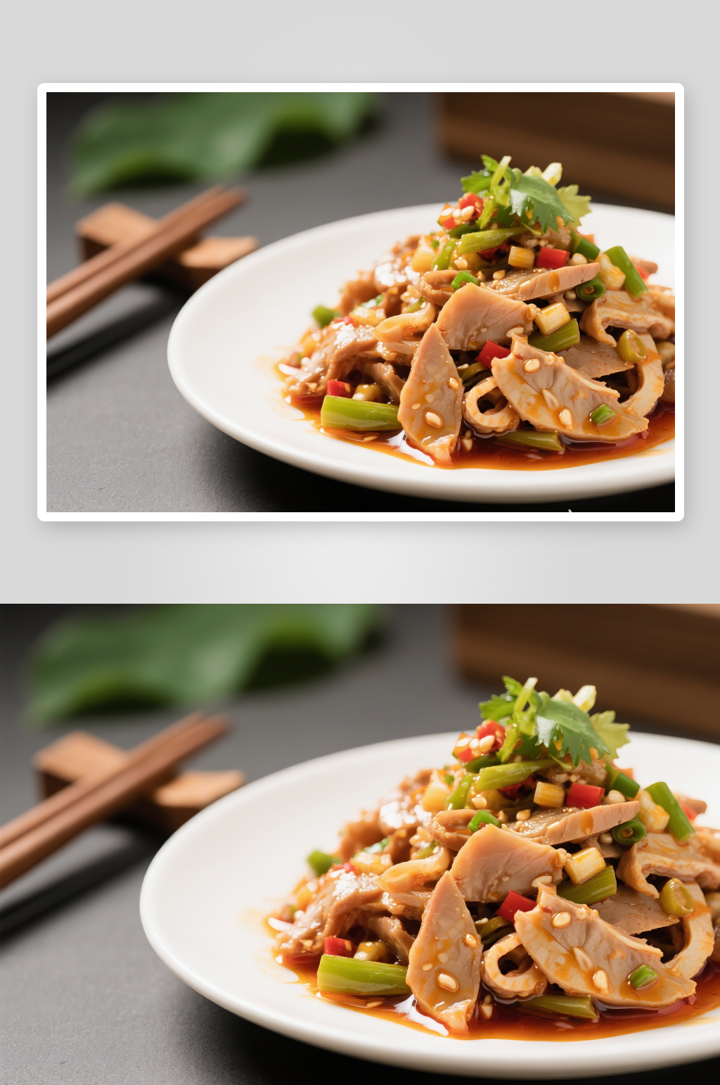 凉拌鸡胗美食图片素材