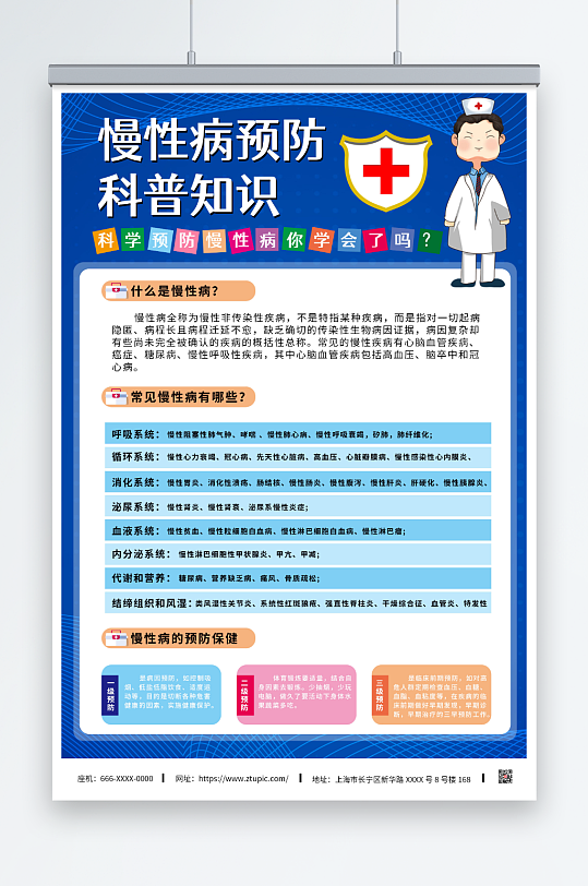 慢性病预防科普海报