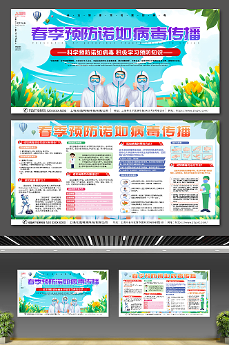 诺如病毒感染防治医疗知识宣传展板