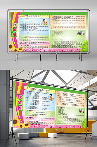 计划生育政务公开栏政策篇宣传栏