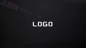 照片墙快闪简约LOGO片头演绎片尾模板-众图网