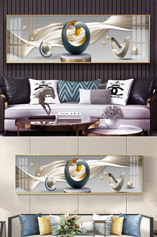 抽象立体几何装饰画
