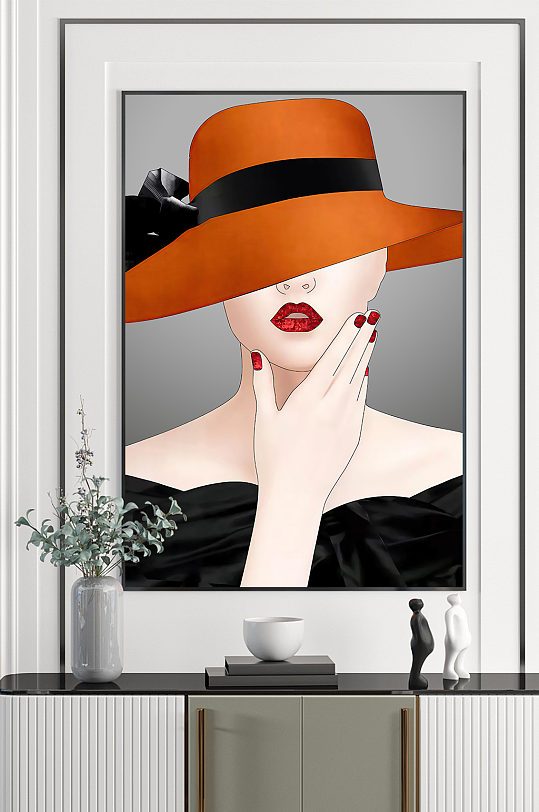 现代时尚抽象几何装饰画图片-现代时尚抽象几何装饰画设计素材-现代