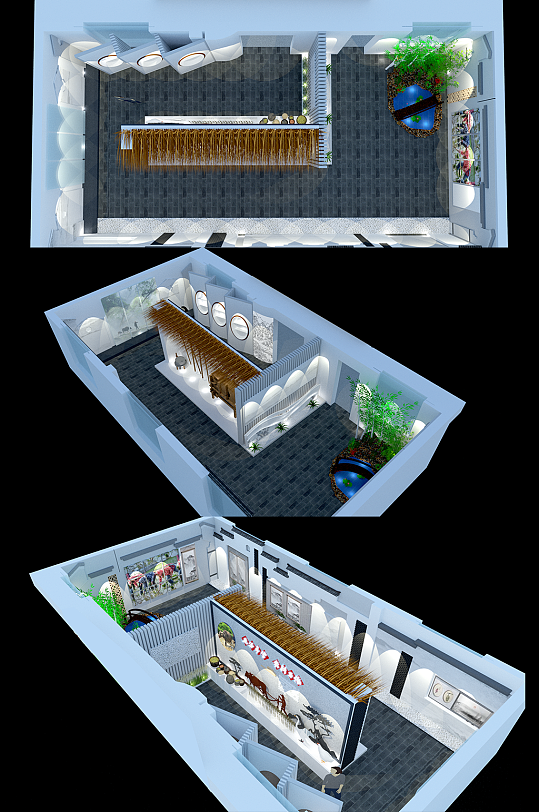 兴农村村史馆SU模型-众图网