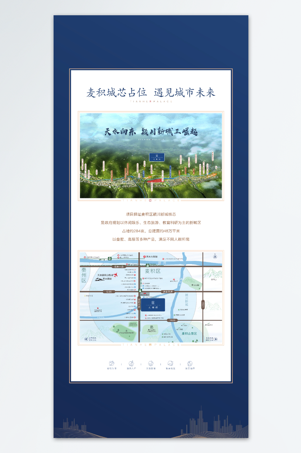 地产价值点门型展架素材
