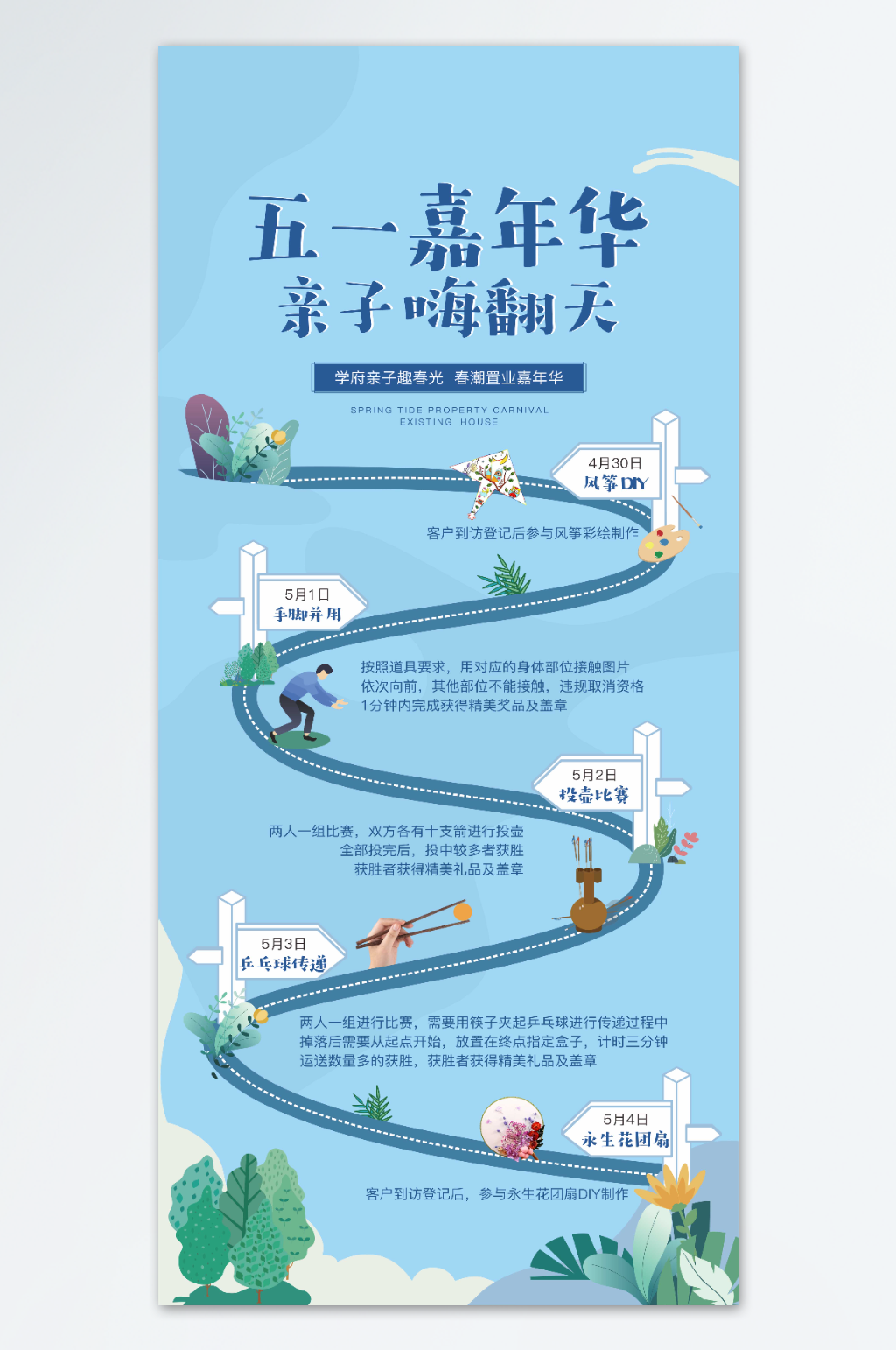 活动流程介绍展架素材