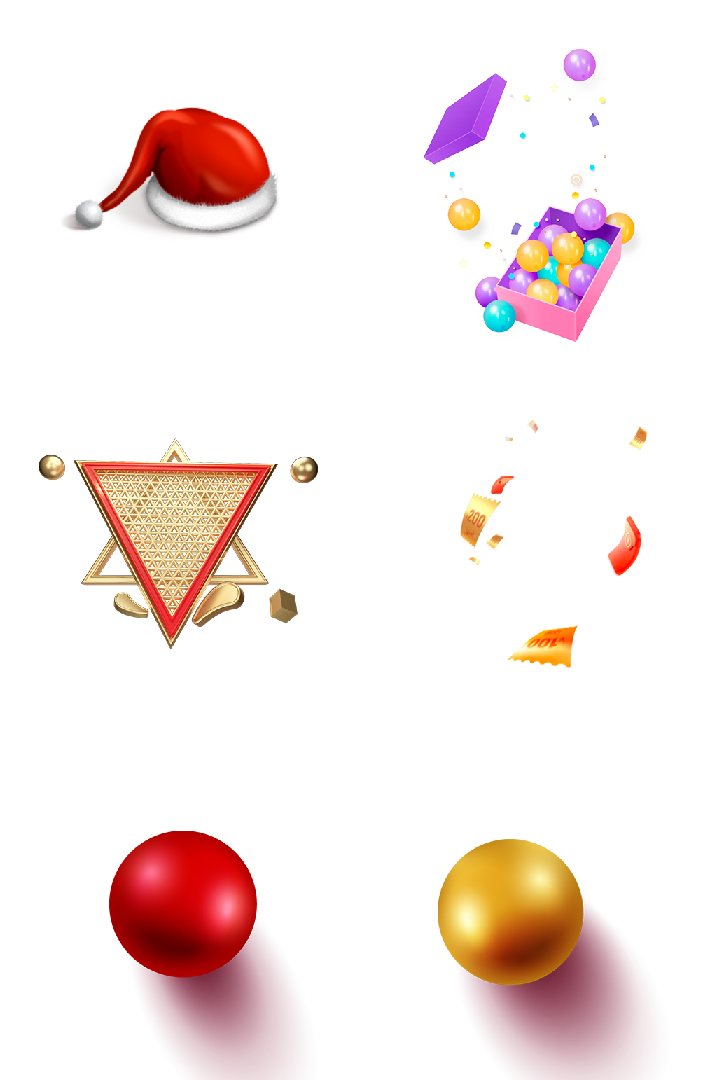 促销圆球元素免扣png素材