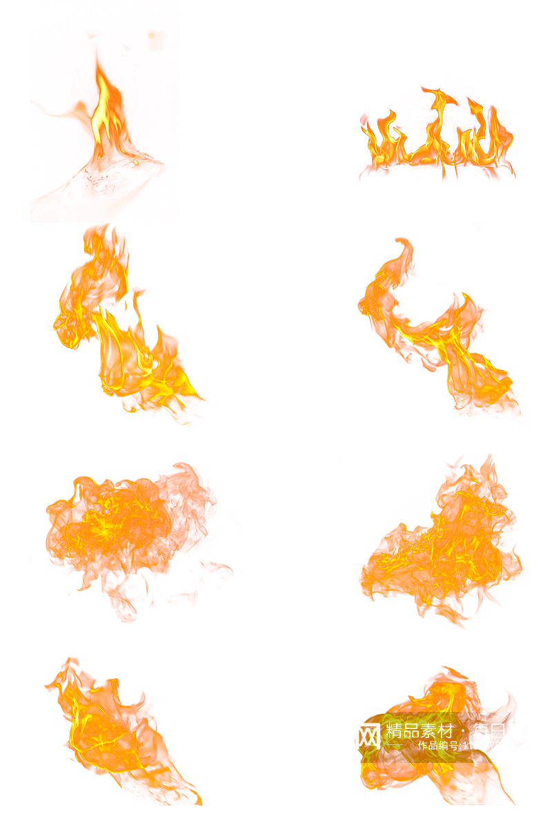 火焰火花火PNG透明背景素材元素素材