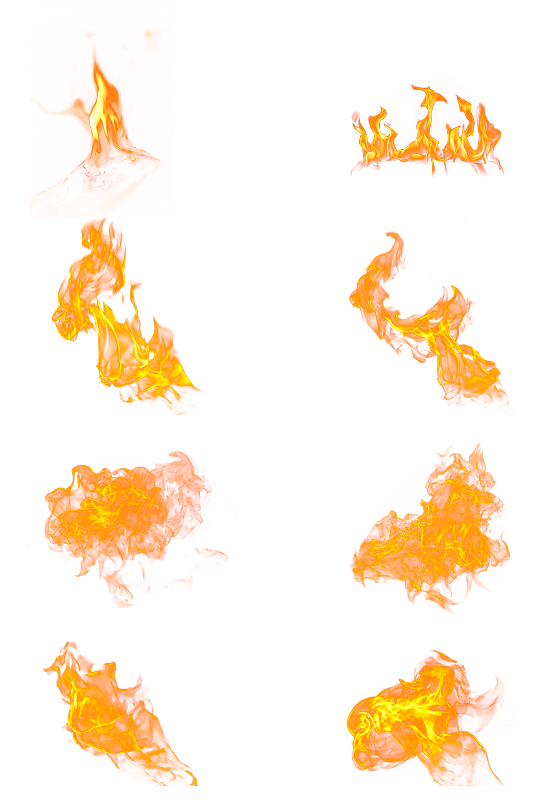 火焰火花火PNG透明背景素材元素