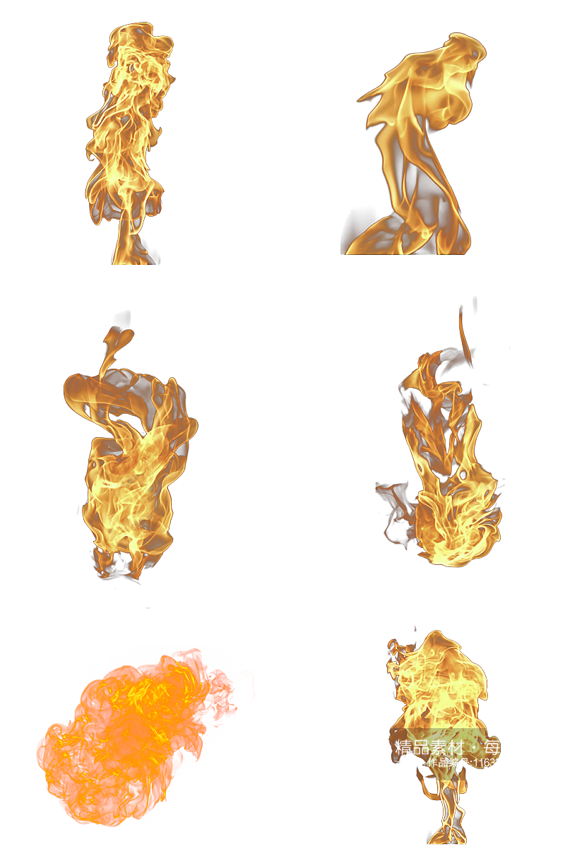 火焰爆炸火苗火花免扣素材元素素材