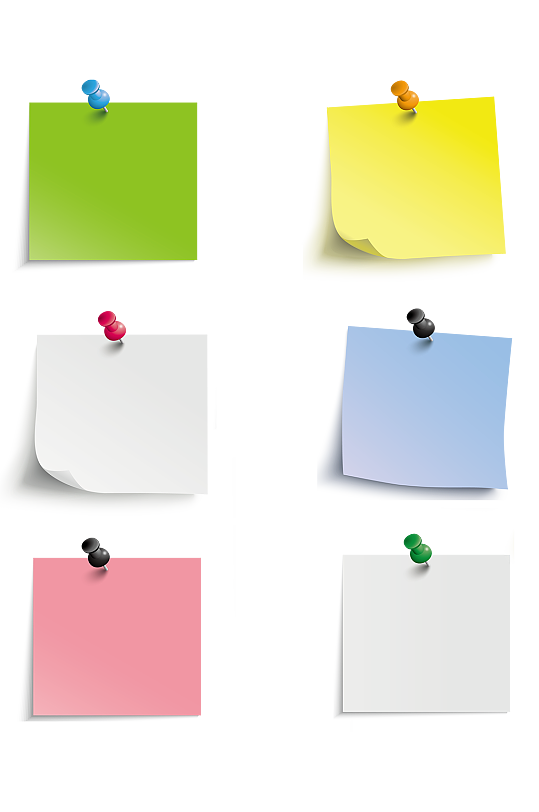 厨房冰箱便签图钉与便签纸彩色留言异形便签