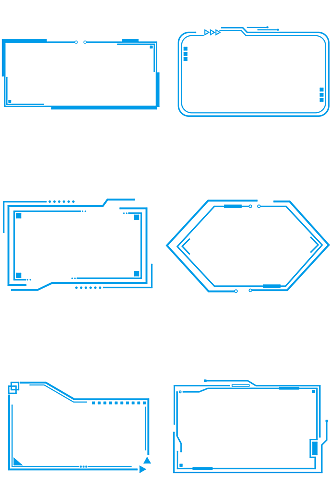 科技框标题框ppt标题免扣PNG