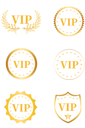 vip图标免扣金色促销素材png素材下载-众图网