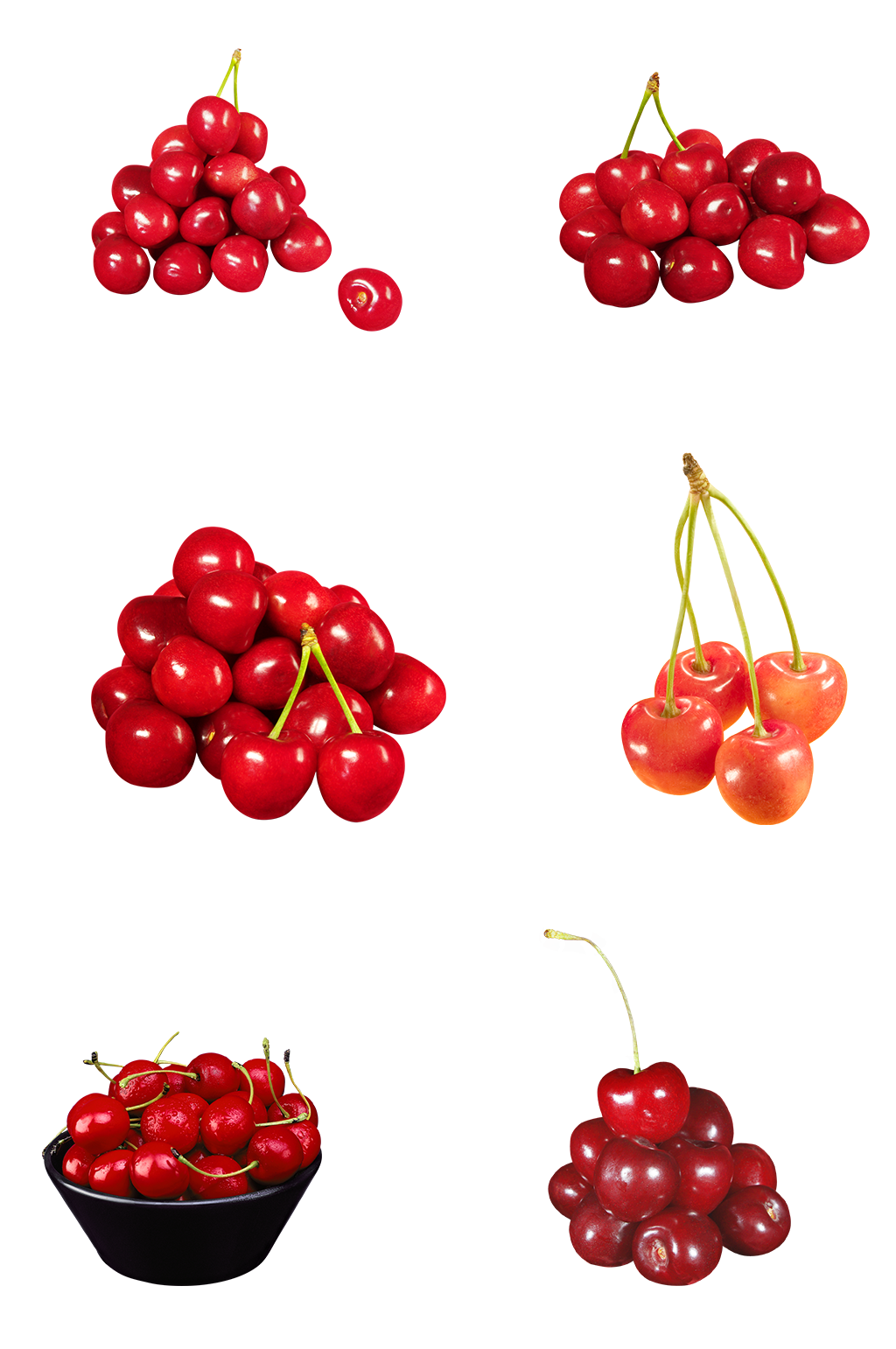 车厘子樱桃水果水果茶高清免扣png素材