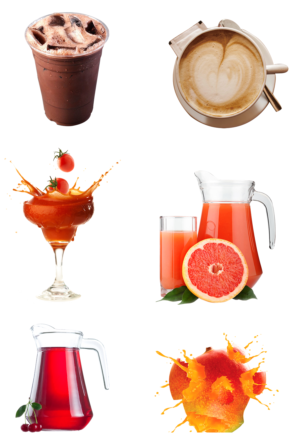 榨汁奶茶果汁夏日冰爽海报素材png素材