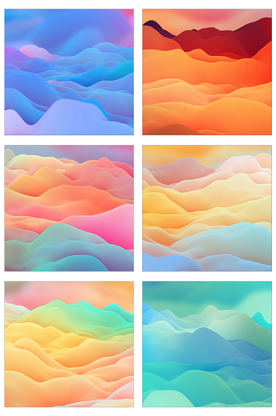 炫彩多色背景纹路彩色免扣png高清-众图网