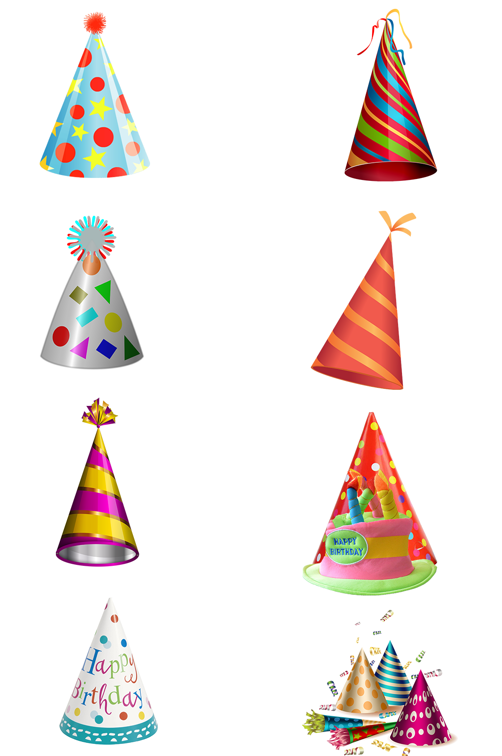 聚會party兒童生日帽成人派對素材免扣素材