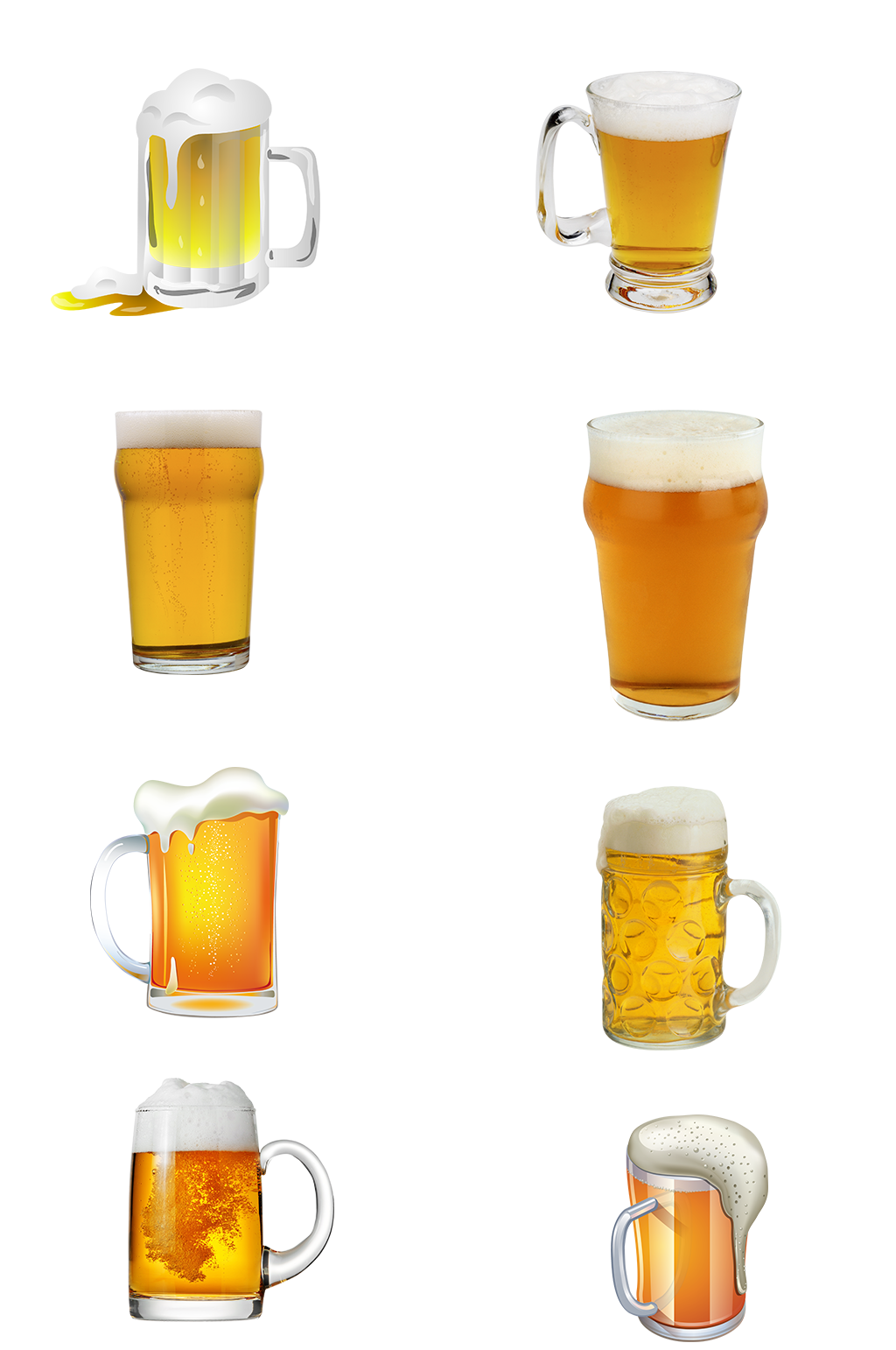啤酒节日氛围聚会免扣png素材喝酒素材