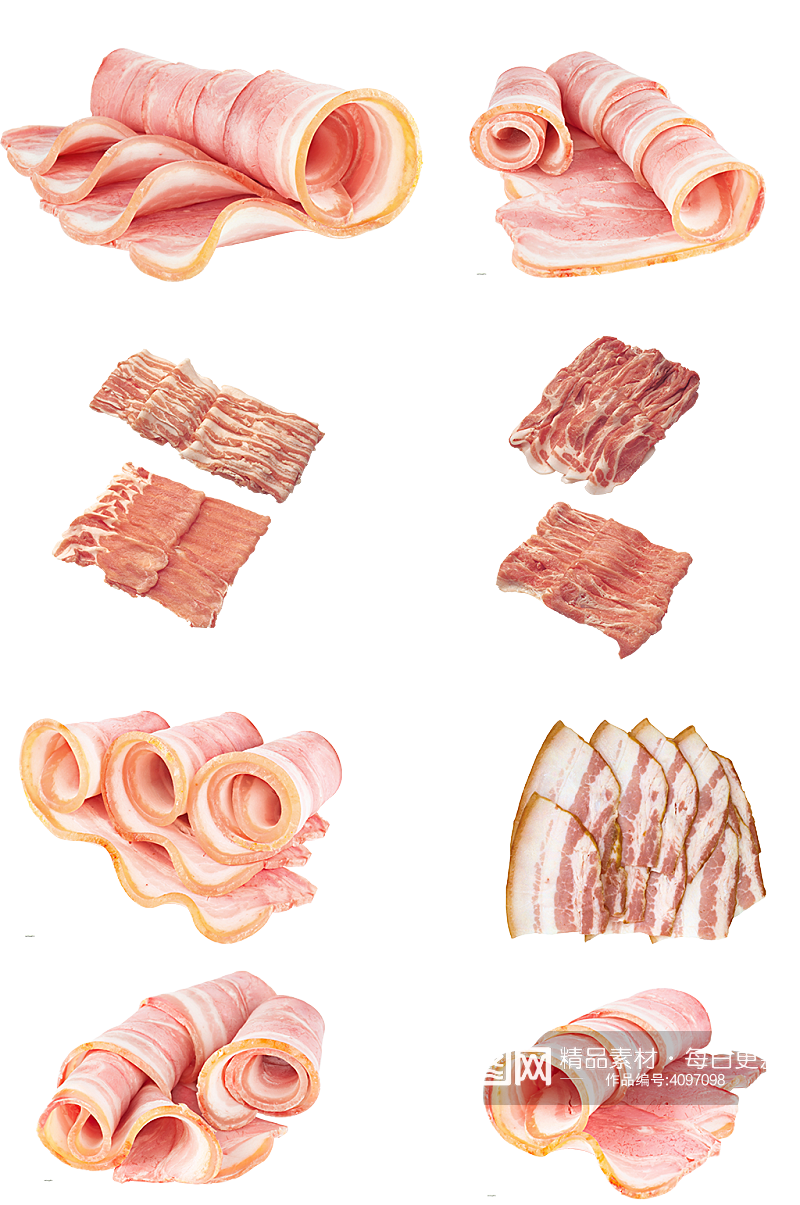 肉卷猪肉羊肉高清免扣png火锅炒菜素材