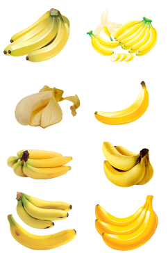 香蕉水果剥皮免扣png水果沙拉高清