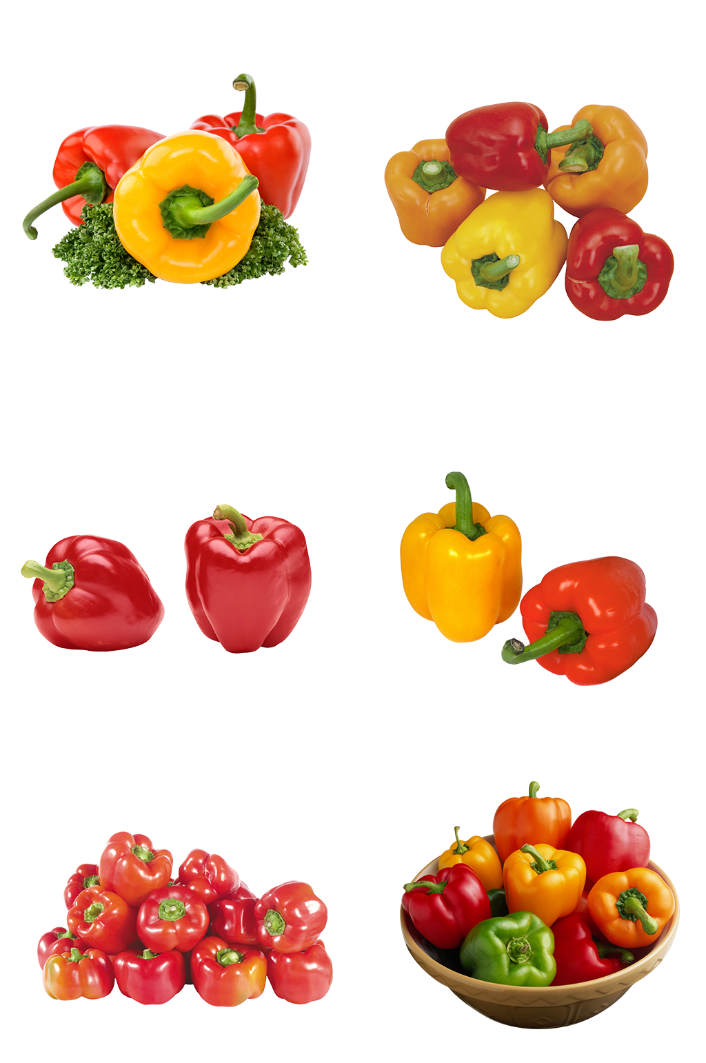 蔬菜免扣png甜椒摆盘厨房素材辣椒素材