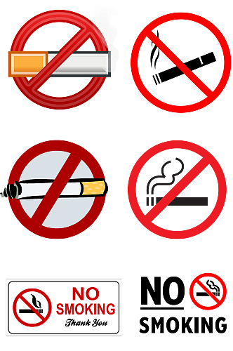 戒烟告示素材免扣png吸烟有害健康