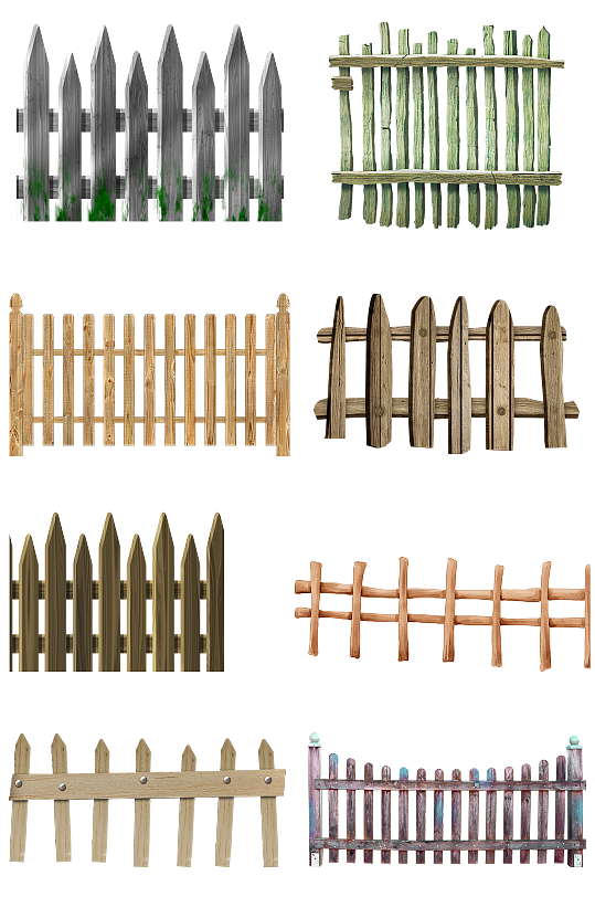 炭化矮篱笆栅栏木围栏木栏栅花园篱笆防腐