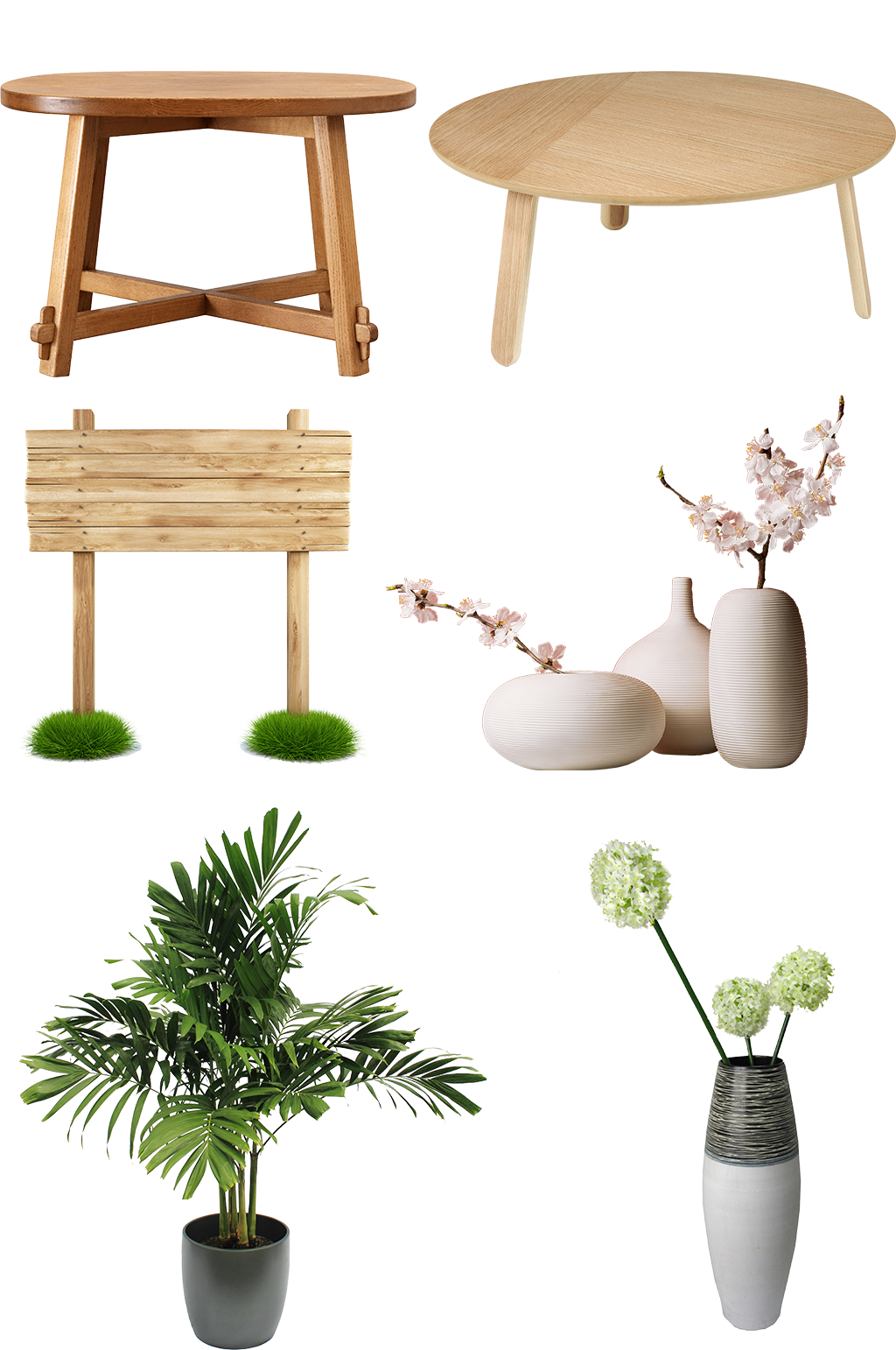 植物摆放桌面装饰盆栽桌子花瓶家居展示牌素材