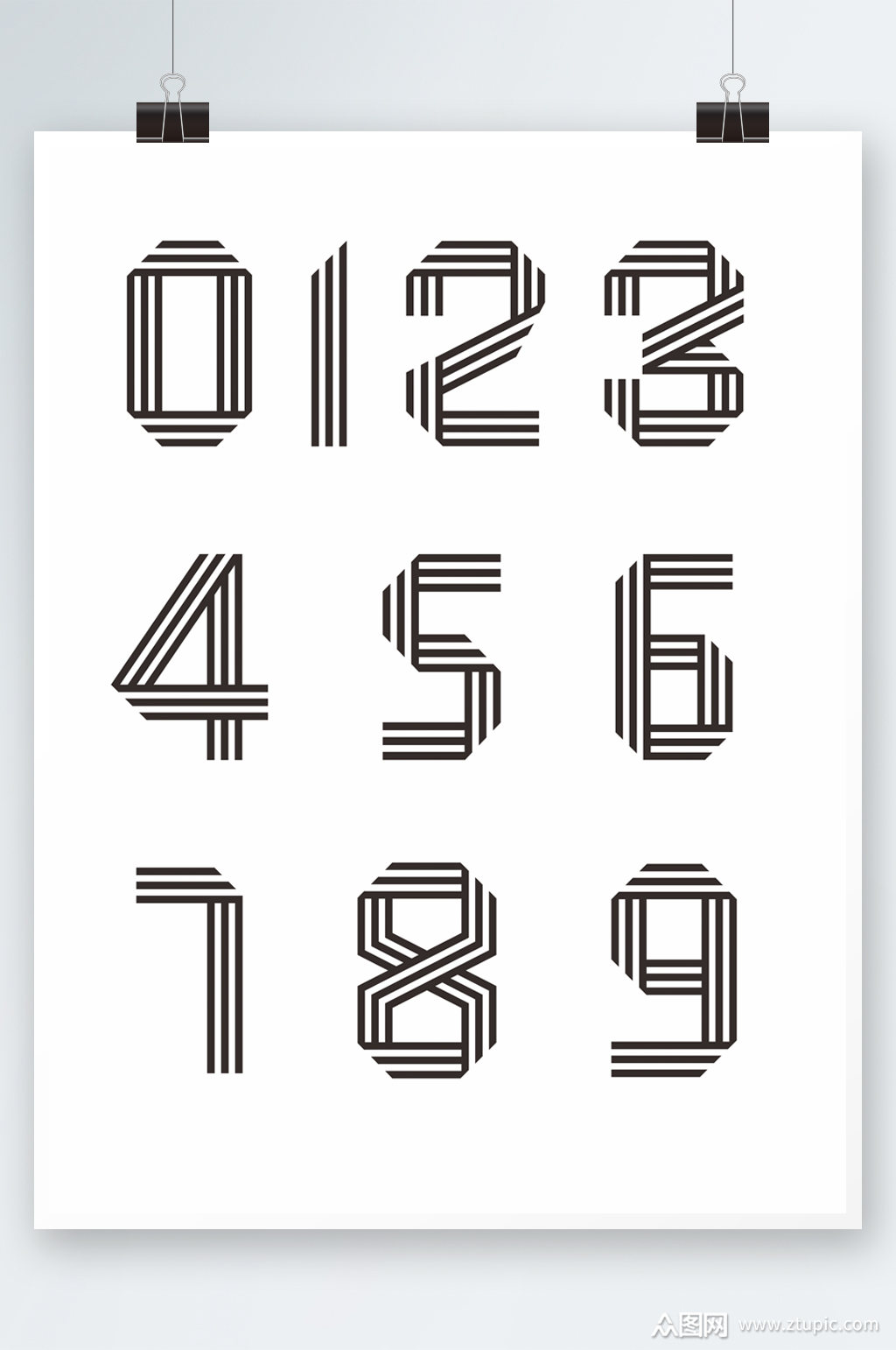 创意数字元素设计