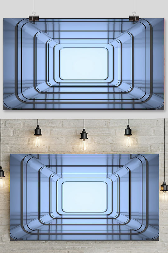 C4D科技電商場景模型