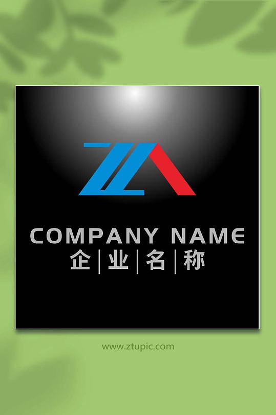 ZA字母标志logo设计