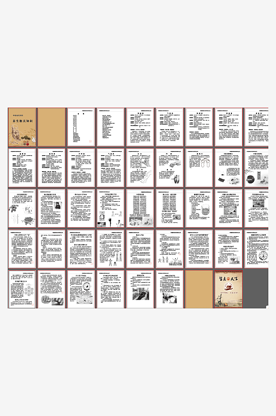 中医养生知识内部印刷刊物-众图网