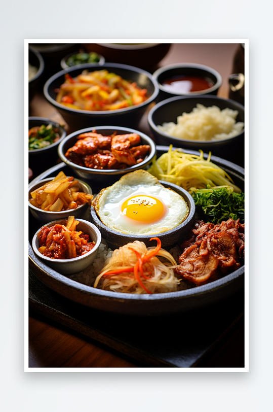 餐饮美食韩餐料理图