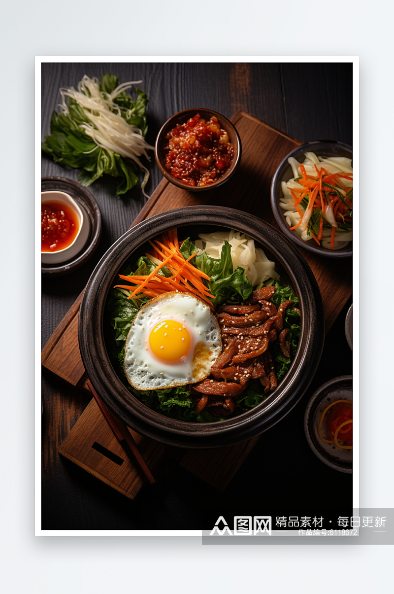餐饮美食韩餐料理图素材