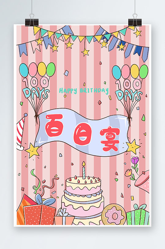 儿童生日宴海报图片-儿童生日宴海报设计素材-儿童生日宴海报模板下载