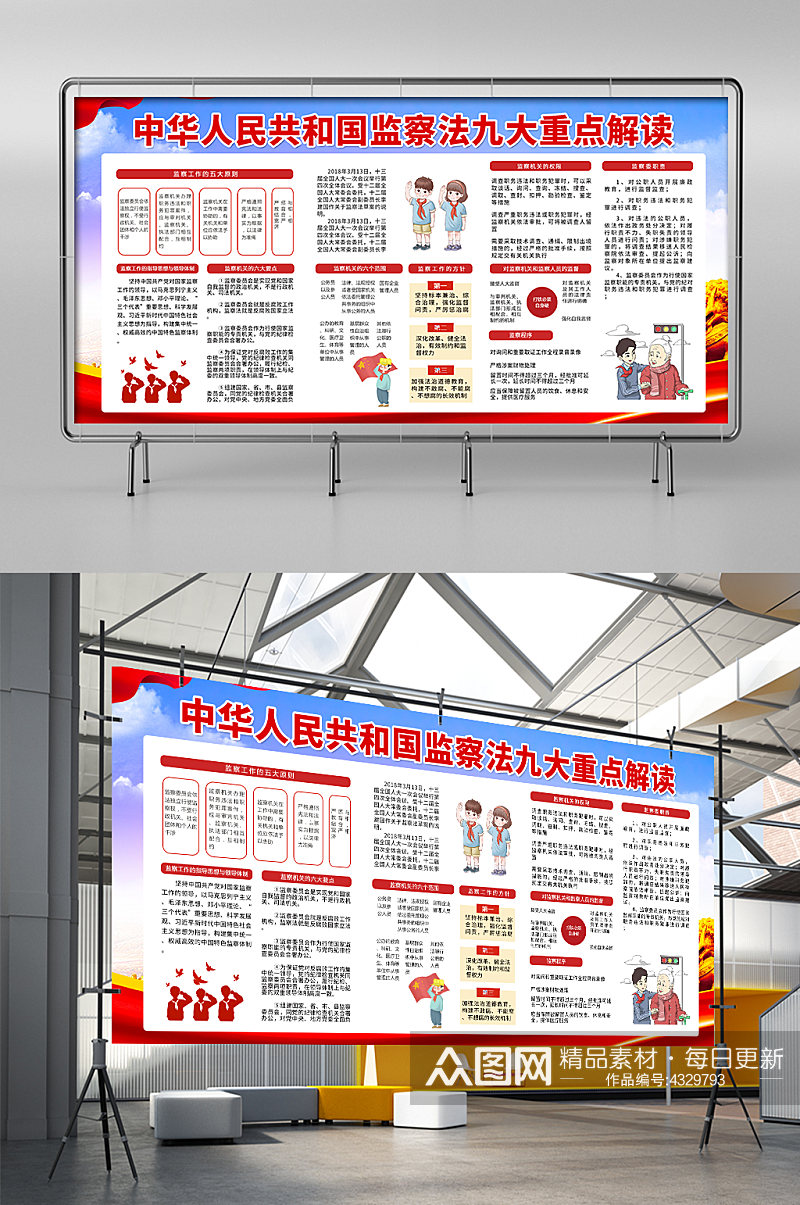 检查院十四五展板素材