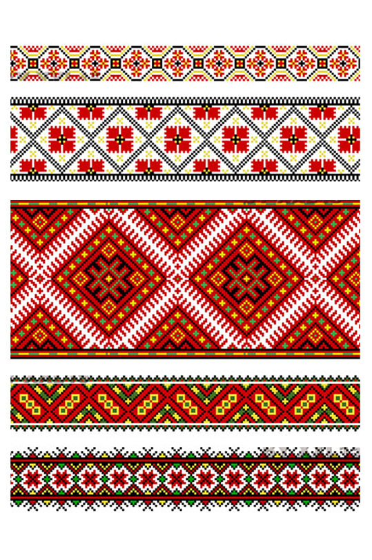 壮锦少数民族图案素材