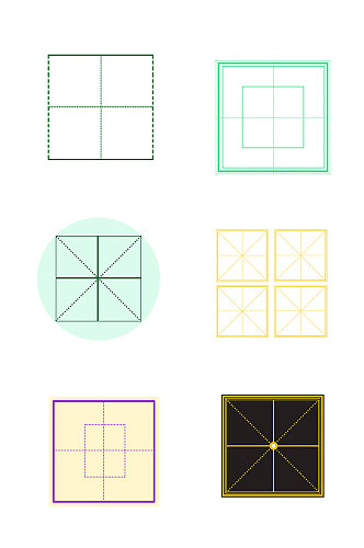 创意田字格方格书法