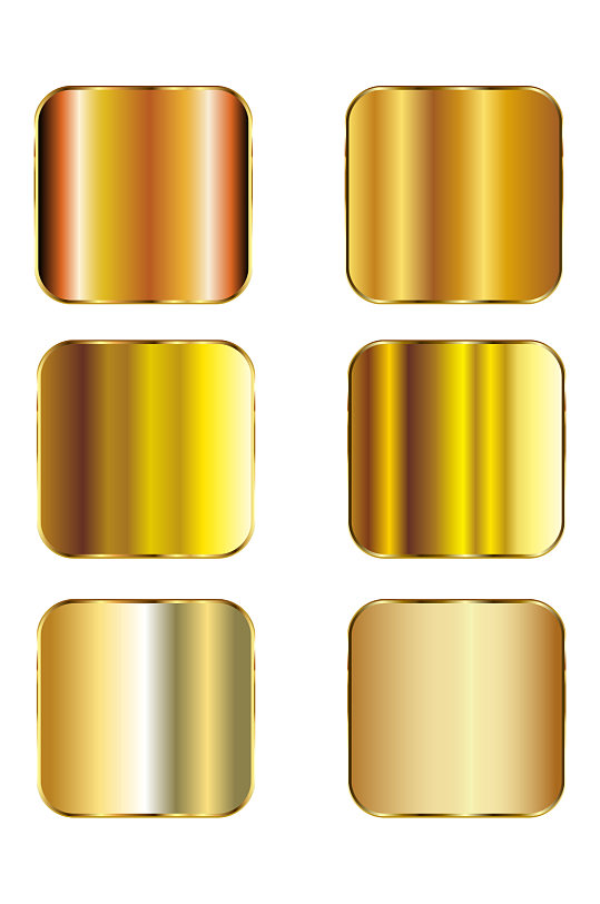 金属金色材质纹理AI矢量元素